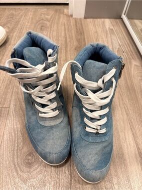 Isabel marant style wedges sneakers